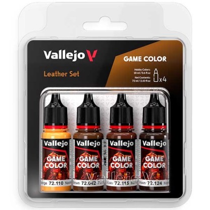 Set 4 Game Color Leather